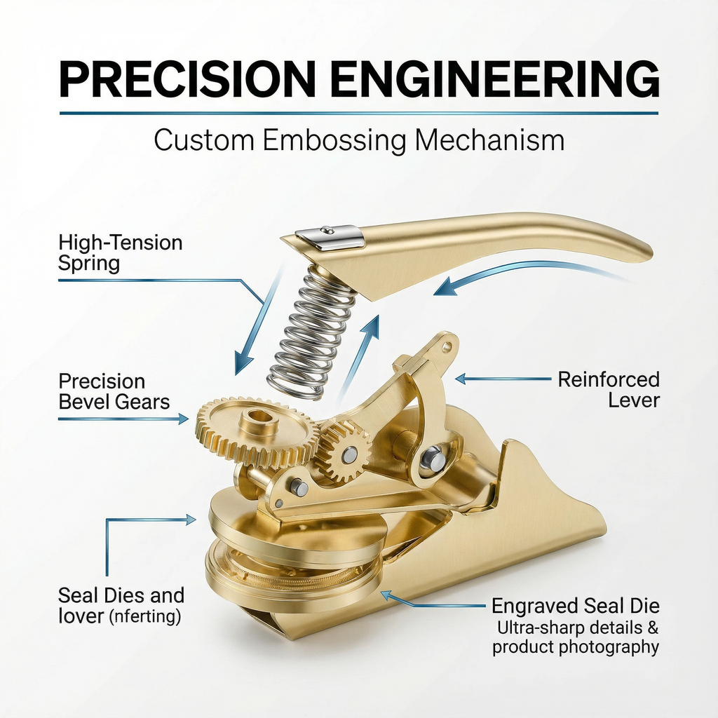 Armorial Fleur-de-Lys Book Embosser