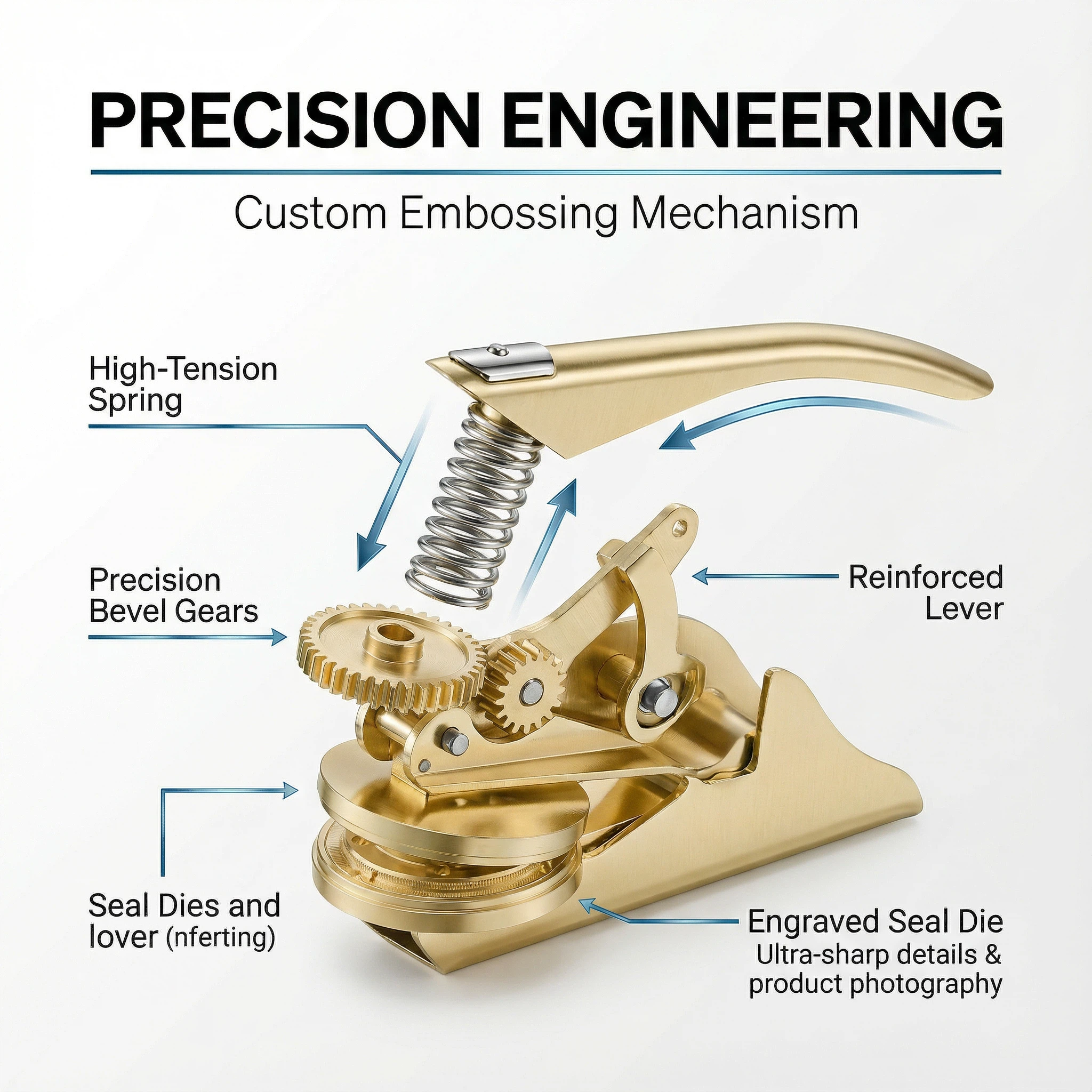 Armorial Fleur-de-Lys Book Embosser