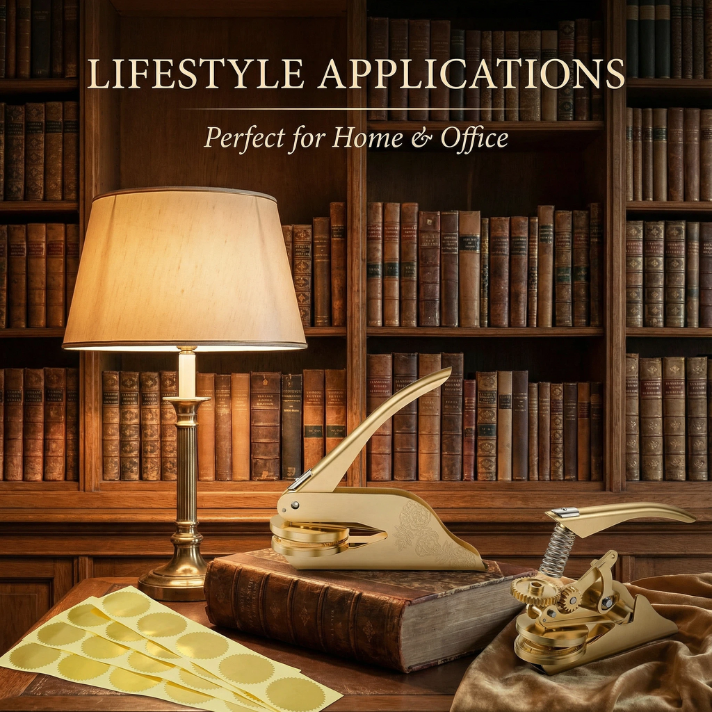 Armorial Fleur-de-Lys Book Embosser