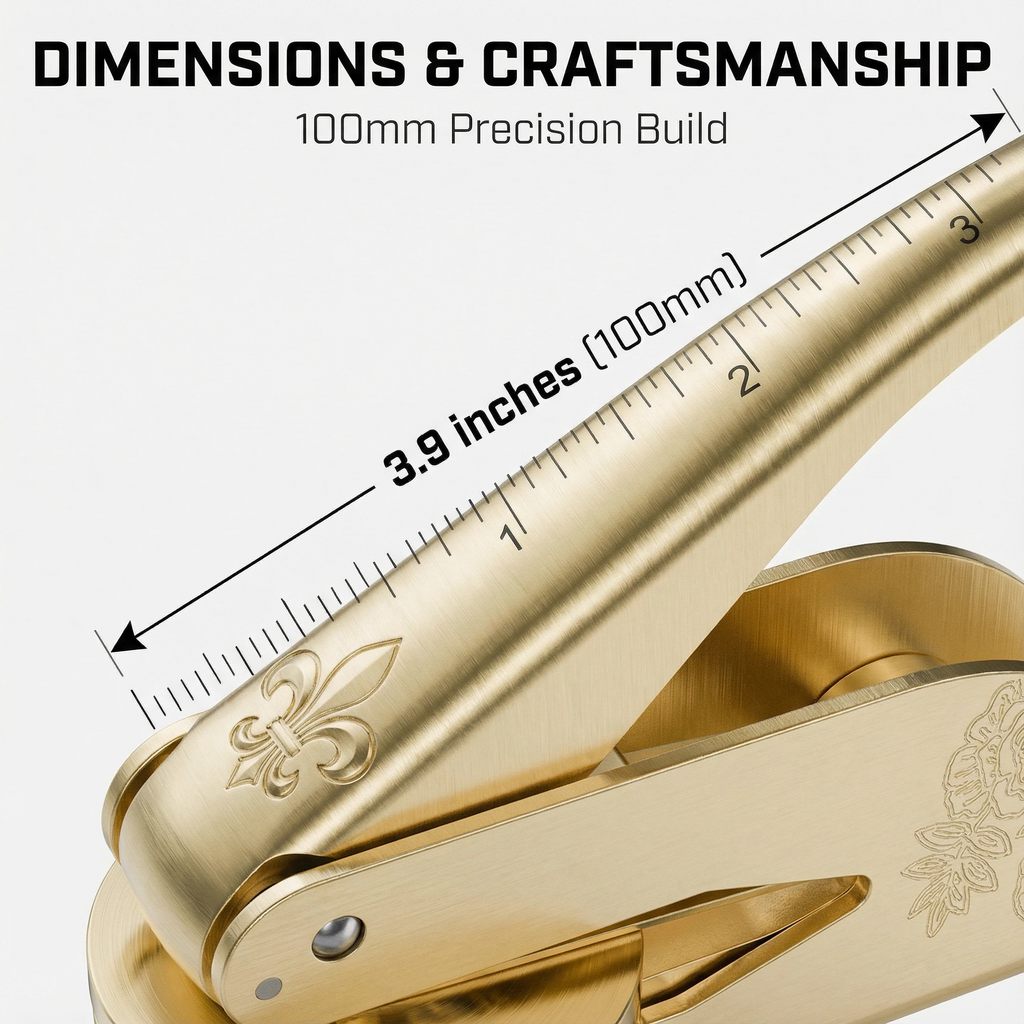 Armorial Fleur-de-Lys Book Embosser