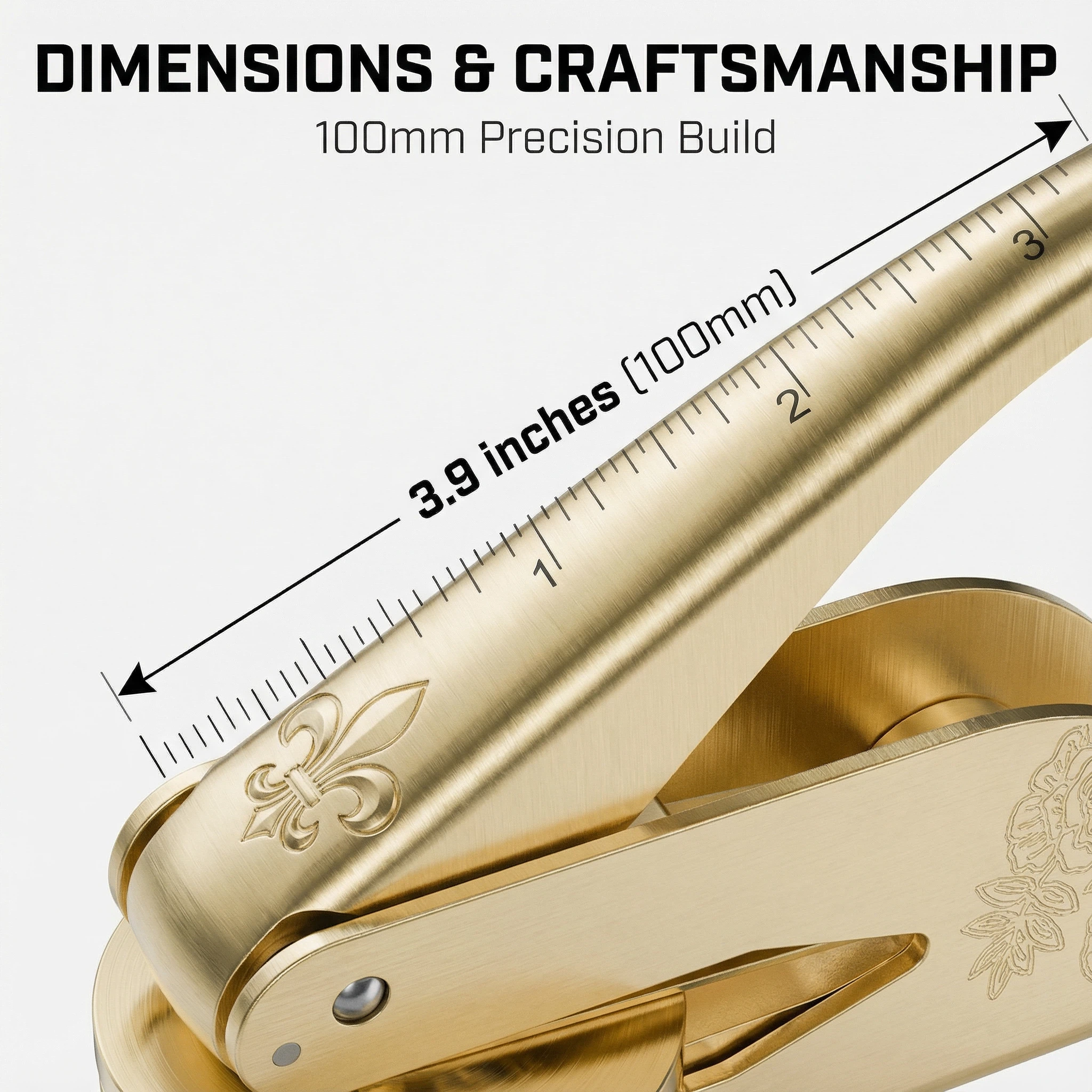 Armorial Fleur-de-Lys Book Embosser